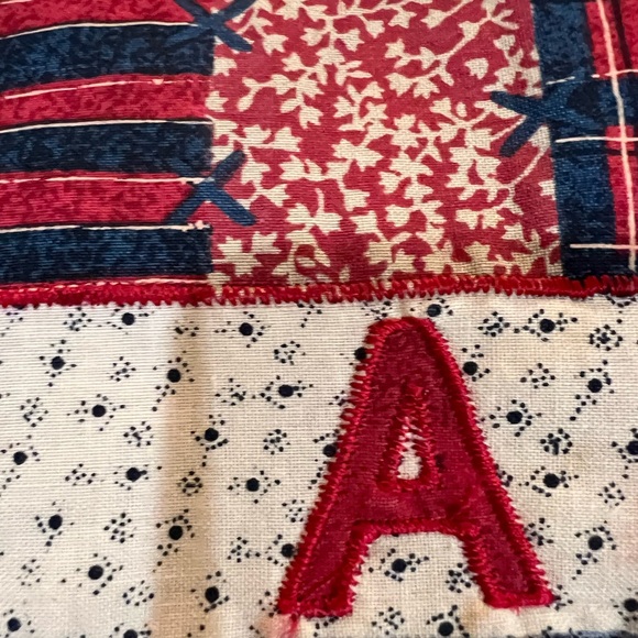 Patriotic , Set of 3  " God Bless America" 🇺🇸 Patchwork Placemats - Picture 7 of 10